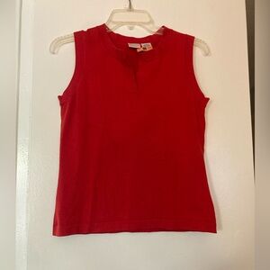 Isaac Mizrahi Red Tank Top
